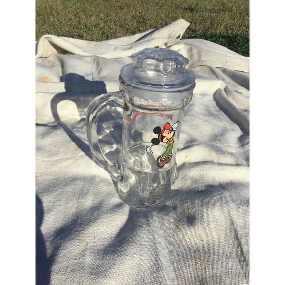 Disney Other - Vintage Walt Disney World Land glass mug Mickey Mouse golfing golf beer souvenir